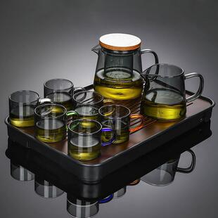 家用简约过滤煮茶壶办公室玻璃泡茶杯 茶壶泡茶耐高温防烫茶具套装