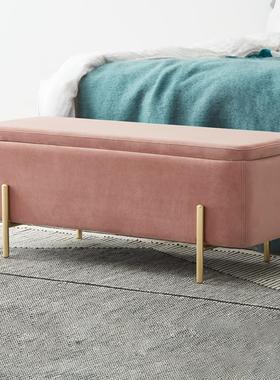 时尚凳布艺长条沙发凳换鞋凳实木服装店储物凳试换鞋凳收纳凳沙发