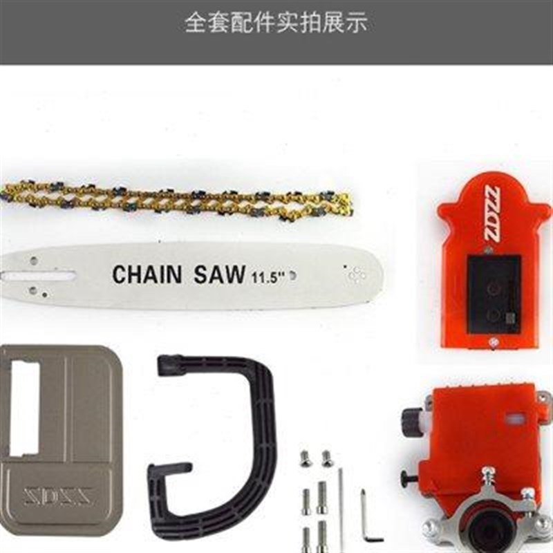 小型角迷你品改装木工多功能电链锯家用FV手提电锯品伐木锯220爆