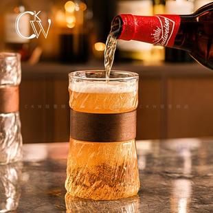 CKW 啤酒杯子家用轻奢高档精酿酒杯个人专用玻璃杯扎啤杯 2025新款