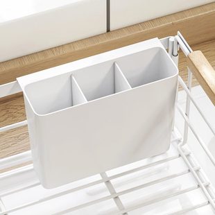 家用夹缝三格筷子筒配件厨房工具筷子勺子餐具分类小型沥水收纳架