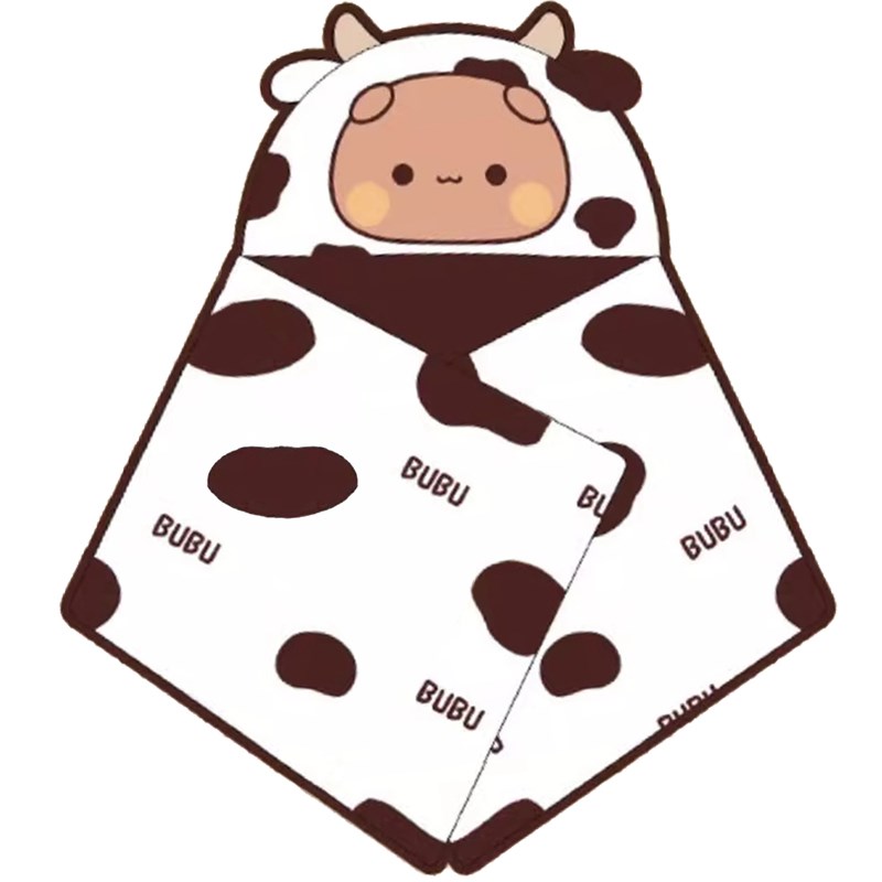 一二布布懒人卡通披肩毯斗篷毛毯办F公室午睡宿舍学生午休披风盖