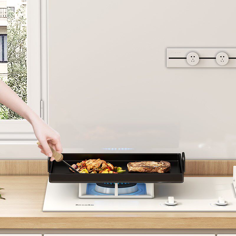 铁板烧盘家用烤肠淀粉肠专用锅烤肠机摆摊烤肉盘商用鱿鱼烤盘户外