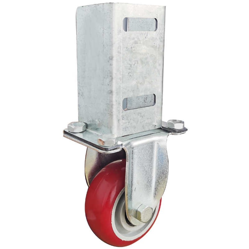 U货架万向轮重型多层置物架轮子带刹车脚轮包胶静音尼龙耐磨滚轮