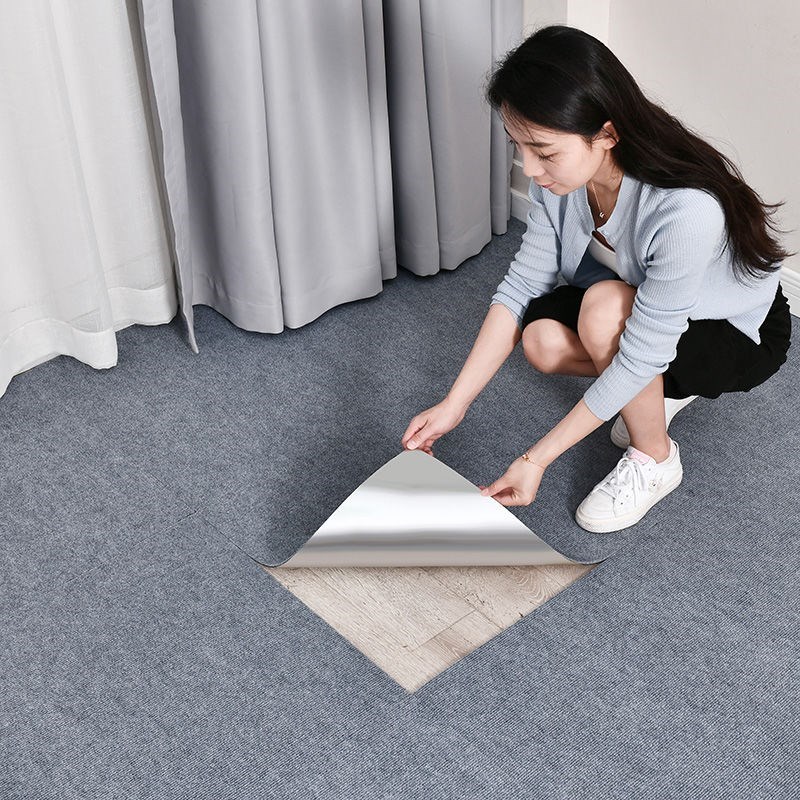 方块拼接地毯办公室大面积全铺水泥地直接满铺台球厅卧室客厅地垫