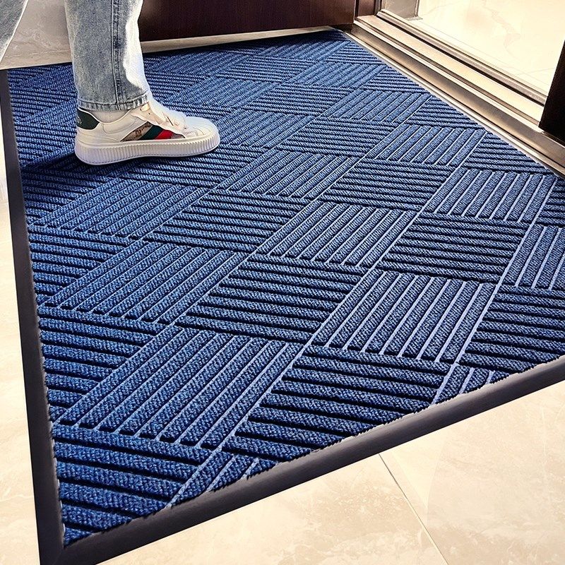 蓝色入户门地垫进门除尘脚垫家用进户门防滑耐脏门口地毯玄关门垫,居家布艺,入户地垫,淘宝优惠券,粉丝福利购,淘宝优惠卷