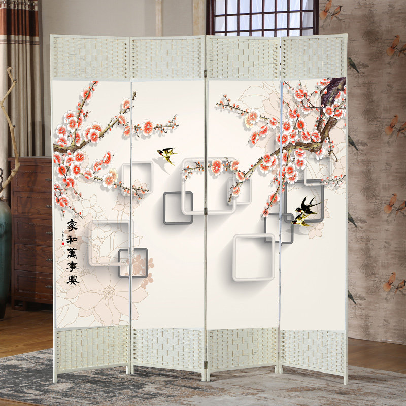 布艺简易折叠屏风隔断客厅家用经济型简约时尚移动小户型玄关折屏