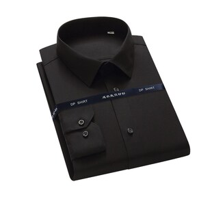 80支经单纬双成衣成衣免烫长袖男士衬衫日常职业装男式衬衣