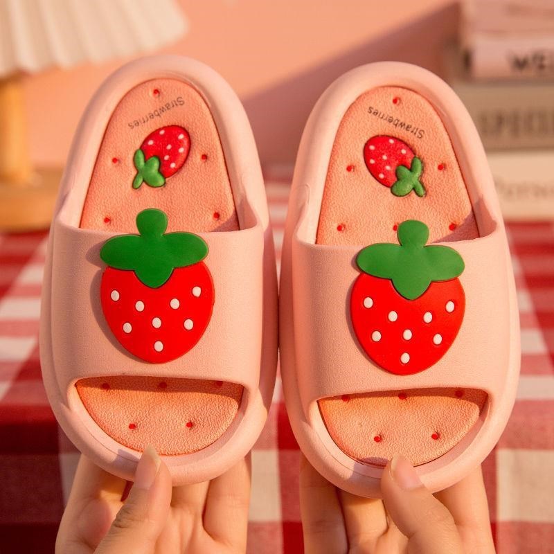 儿童凉拖鞋家f用防滑浴室可爱水果宝宝小孩凉拖男孩底扦鞋脱鞋托