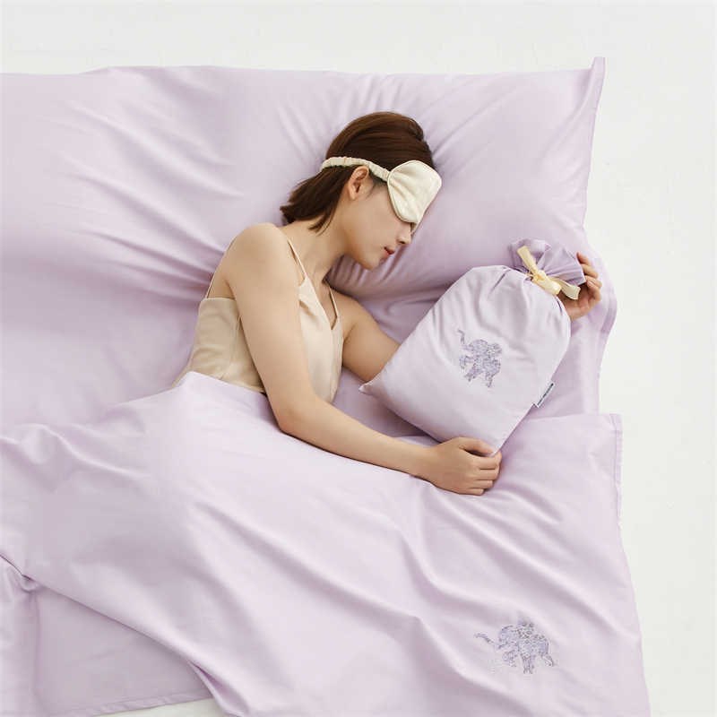 圣丝祺全棉酒店隔脏睡袋便携式双人旅行睡袋被罩床单酒店出差