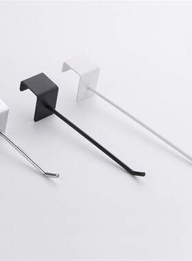 1.0卡口扣2.0方管2.5横梁货架展示单线挂钩手机配件黑白色25cmm大