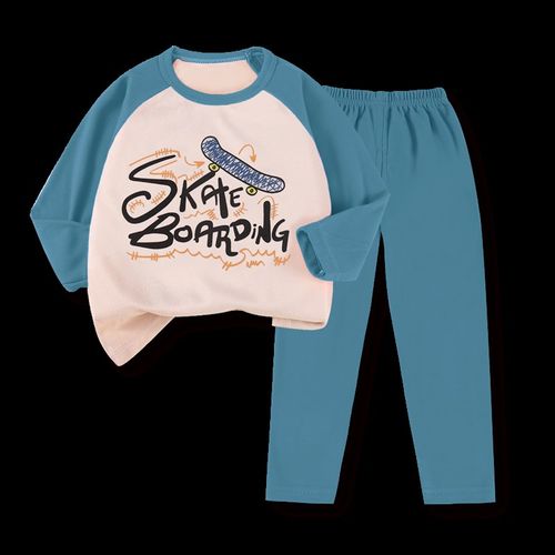 儿童内衣套装男童春秋女宝宝秋衣秋裤春秋季睡衣舒适家居服婴儿服