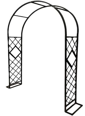 新款铁艺拱门欧式架子园艺户外庭院花架花园月季爬藤架鲜花网格门
