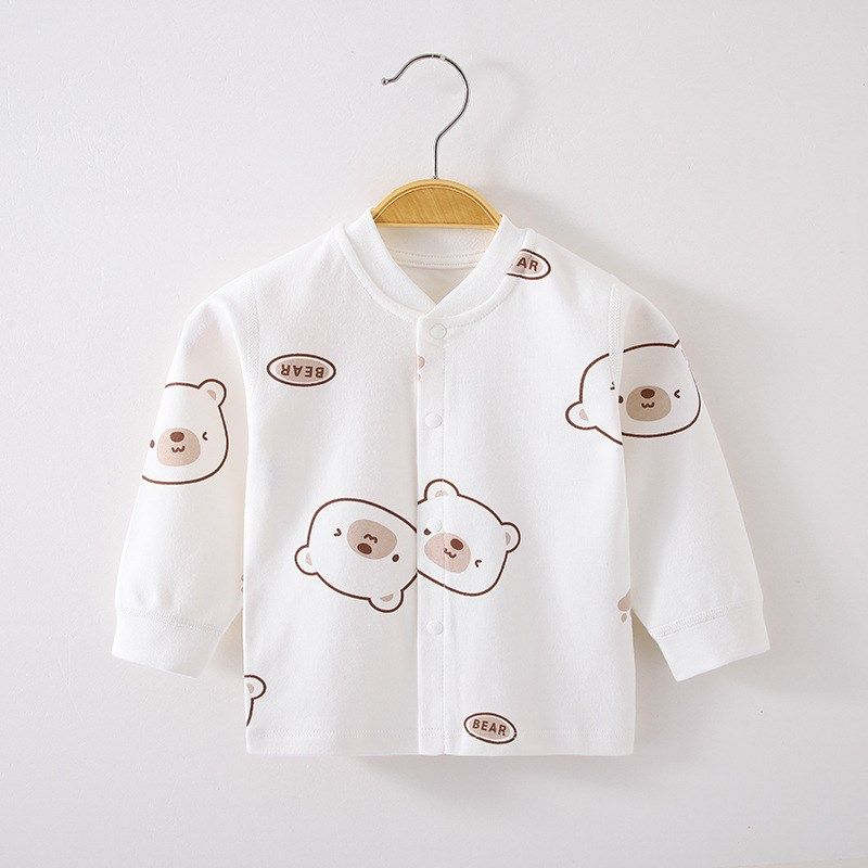 婴儿衣服春秋纯棉a类一岁宝宝秋衣单件上衣春夏分体裤子秋裤男宝