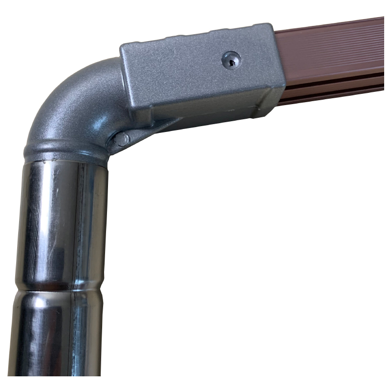 U型宿舍轨道支架配件大弯头加厚金属塑料连接头方口20*28mm立柱30