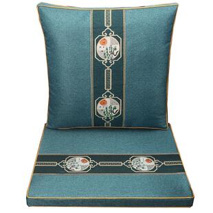 中式红木椅子垫实木圈椅太师椅靠垫茶桌椅垫定制藤椅坐垫靠背一体