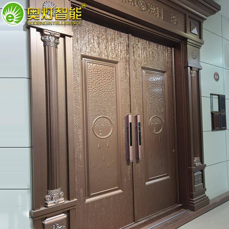 指纹锁墅智能门用防盗门锁加长电锁子锁家大别门锁磁卡感应锁