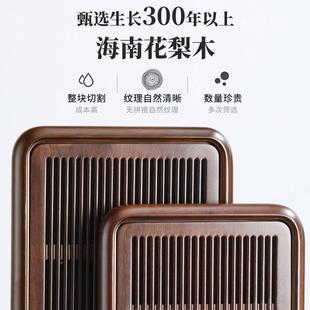 蓄排两小型檀Z2100茶台 实用木茶盘用客厅高档黑茶托盘202家4新款