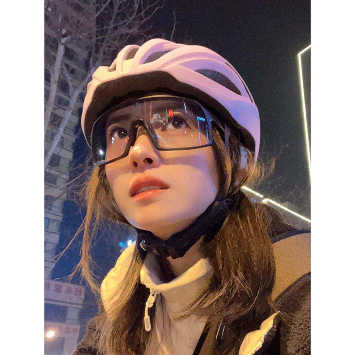 户外运动变色骑行眼镜女日夜两用夜间自行车防风登山墨镜护目镜男