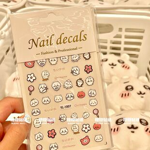 吉伊卡哇浮雕贴纸乌萨奇吉伊小八chiikawa立体美甲手机壳ccd胶贴