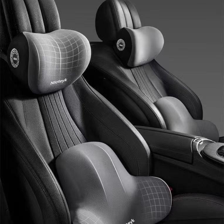 高档汽车头枕腰靠工厂车载记忆棉腰垫靠垫靠背腰枕车用护颈枕