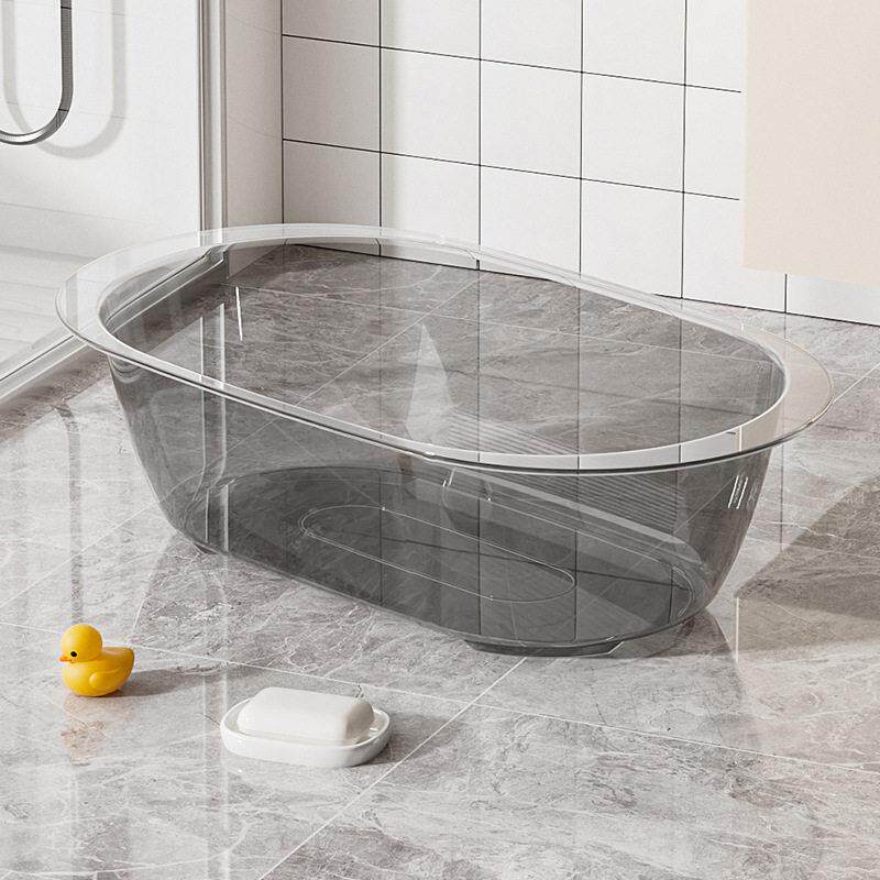 长方形儿童婴儿浴盆家用泡澡盆大码椭圆盆子塑料洗衣盆洗澡盆