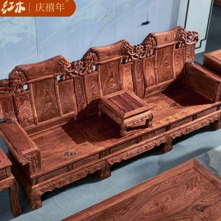 国标红木大奔沙发刺猬紫檀花梨木家具实木中式大象沙发椅组合客厅