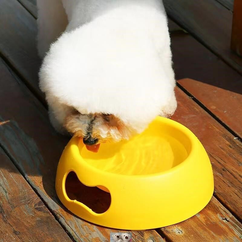 狗狗碗宠物猫咪食饮食盆狗食盆吃饭盆大型犬磨砂防滑带手握喝水碗