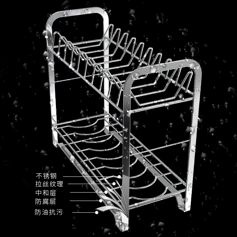 日式碗碟收纳架厨房置物架放碗架沥水架沥碗架子碗碟碗筷收纳盒