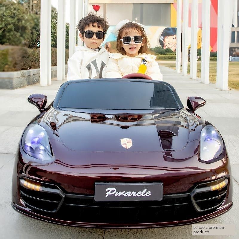 儿童电动车可坐大人男女小孩玩具车跑车双人双座超大号童车可充电,玩具/童车/益智/积木/模型,自行车,淘宝优惠券,粉丝福利购,淘宝优惠卷