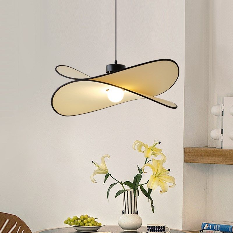 法式吊灯餐厅奶油风中古卧室客厅书房民宿布艺草帽南洋装饰ins风,家装灯饰光源,餐厅吊灯,淘宝优惠券,粉丝福利购,淘宝优惠卷