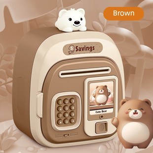 实用 钱箱可以存储和检索儿童 存钱罐2025新女孩 高颜值智能密码