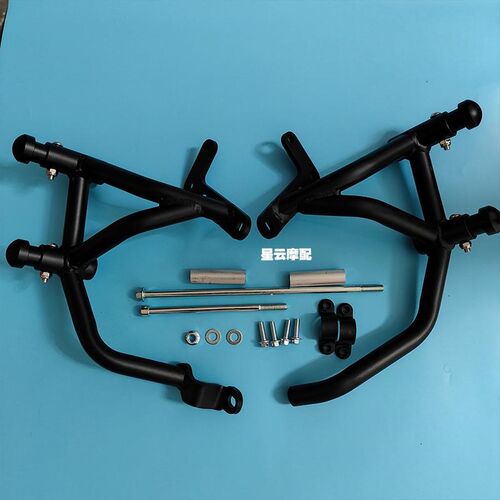 适用于春风450SR/SRS新款竞技杠弹簧杠450NNK改装护杠保险杆防摔