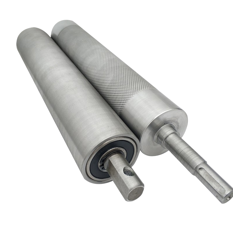 定制流水线动力滚轮不锈钢滚筒滚轴镀锌镀铬辊筒主从动无动力托辊