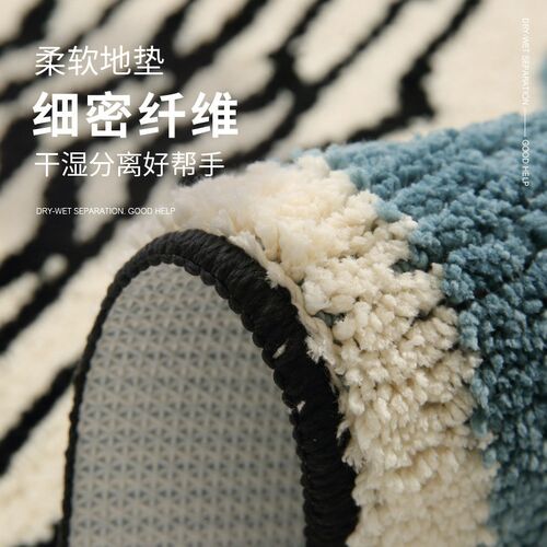 浴室地垫卫生间吸水脚垫家用门口门垫防滑垫卧室厕所耐脏地毯垫子