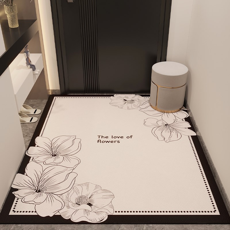 地垫入户门垫皮革2024新款免洗门口门外家用可擦洗可裁剪进门脚垫