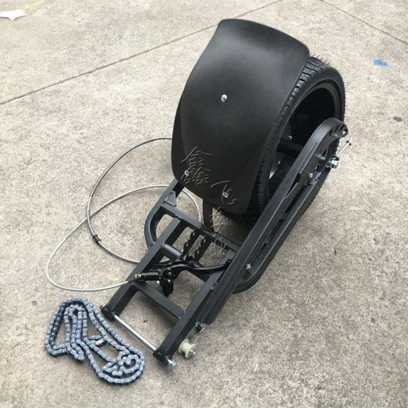 改装电动摩托踏板车倒三轮沙滩车配件后桥后平叉14寸铝轮毂公路胎