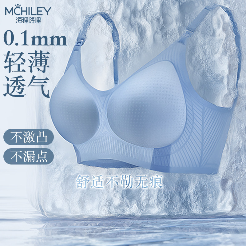哺乳内衣超薄款夏季孕妇文胸防下垂聚拢产后喂奶S专用大码罩月子