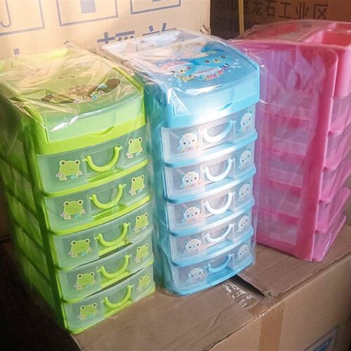 小号多用柜办公台面柜三层塑料抽屉柜5层塑料收纳柜整理柜 饰品柜