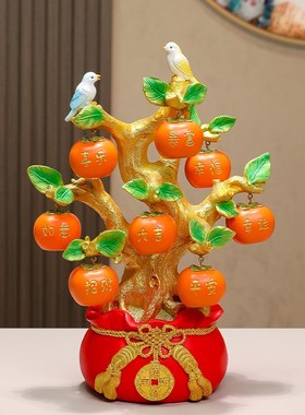 高档发财树客厅办公室桌面摆件装饰玄关氛围布置摆设礼物开业送礼