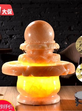 透光流水球圆球转动球石材假山流水喷泉摆件家居装饰客厅开业礼品