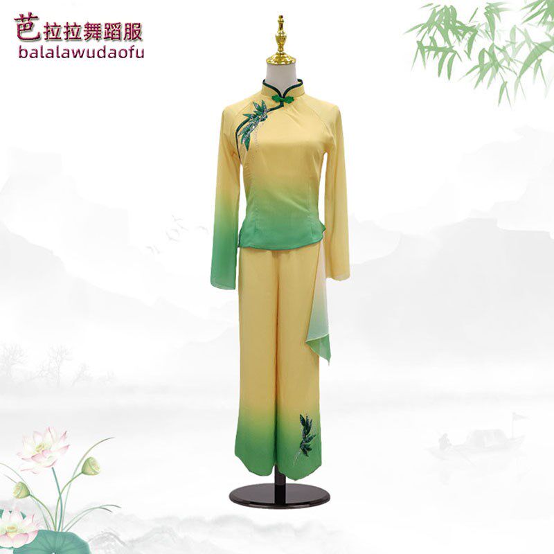 民族民间舞胶州秧歌桃李杯剧目晓春三月舞蹈服扇舞表Y演练习艺考