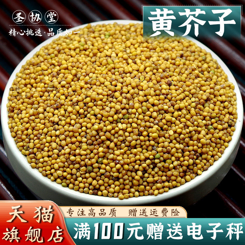 黄芥末籽500克 当季新货黄芥子香料黄芥茉子芥子末芥菜籽西洋