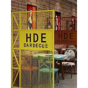 工业风菱形网格片加密铁丝网片装饰墙小网格铁艺屏风隔断镂空吊顶