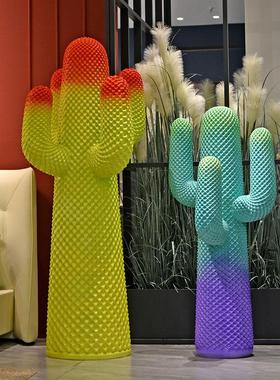 仙人掌衣帽架商场服装店门口橱窗美陈客厅卧室网红装饰落地大摆件