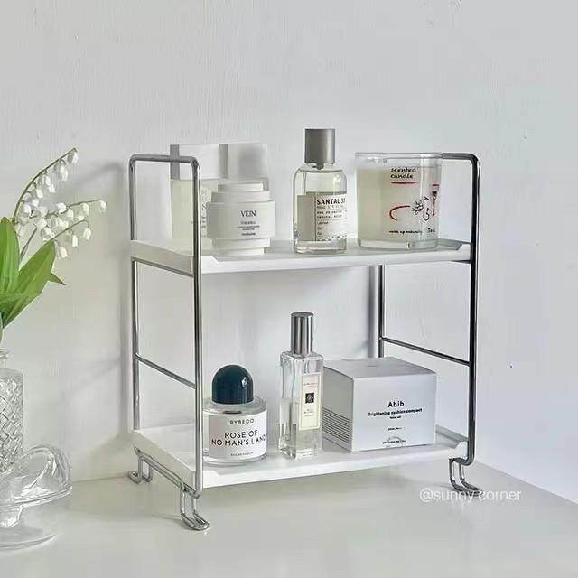 多功能桌面收纳置物架化妆品浴室梳妆台双层架子可拆卸文具杂物架,收纳整理,整理架/置物架/收纳架,淘宝优惠券,粉丝福利购,淘宝优惠卷