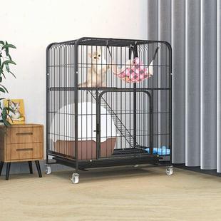 猫笼子别墅家用室内超大自由空间猫舍猫屋猫咪房子宠物带厕所一体