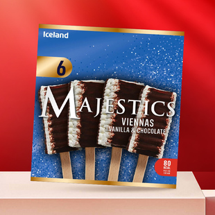 ICELAND水果味威化棒冰淇淋320ml*2盒+香草维也纳冰淇淋342ml*1盒