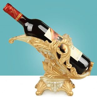 饰品 创意红酒架摆件轻奢高档葡萄酒瓶架家用客厅简约高级感酒柜装