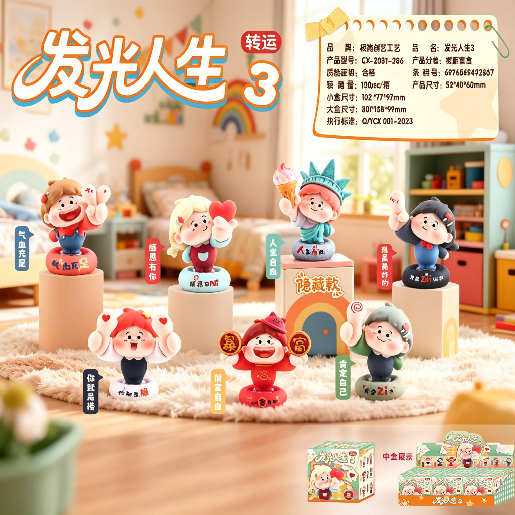发光人生3励志治愈盲盒手办